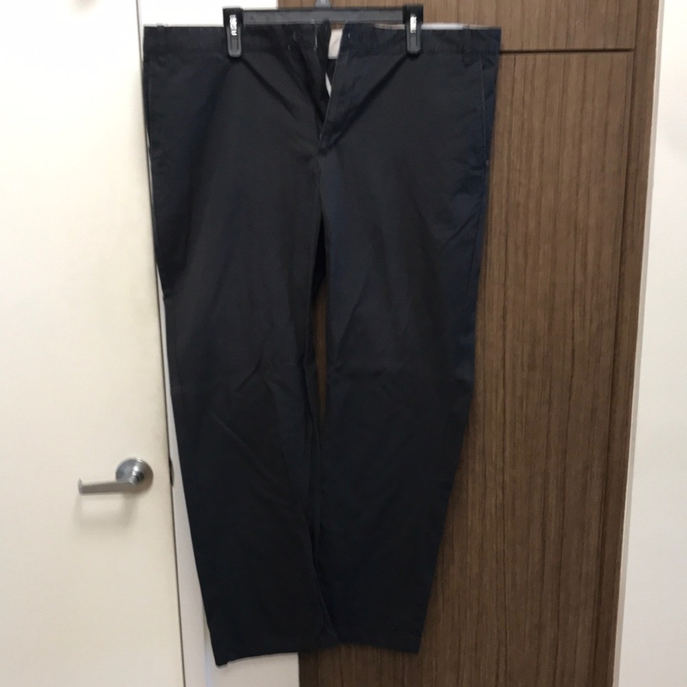 Flat front trousers